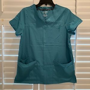 Joe Boxer Scrubs Top Teal/Green Size Small
